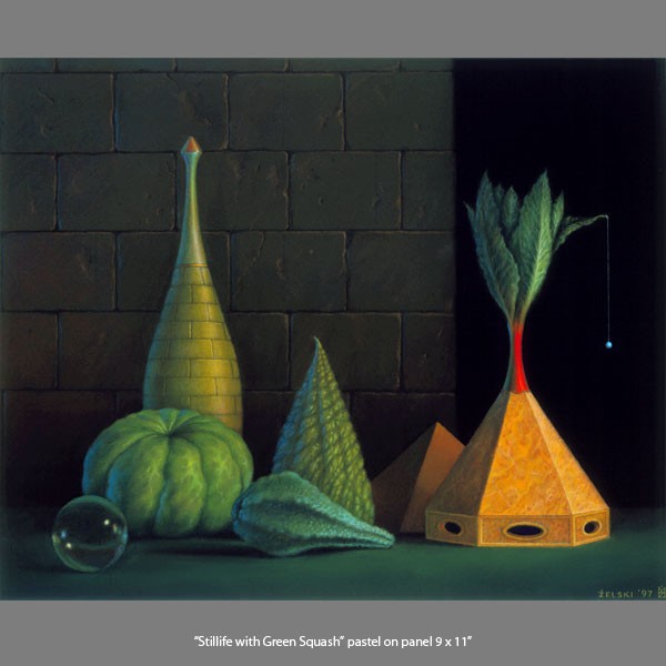 Stillife-with-Green-Pumpkin